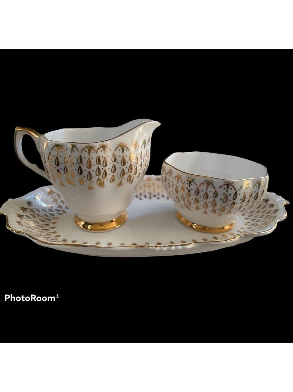 Vintage Queen Anne Sugar & Creamer Set